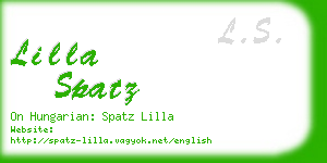 lilla spatz business card